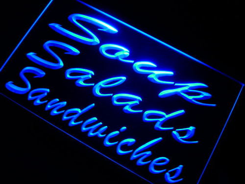 Soups Salads Sandwiches Cafe Neon Light Sign